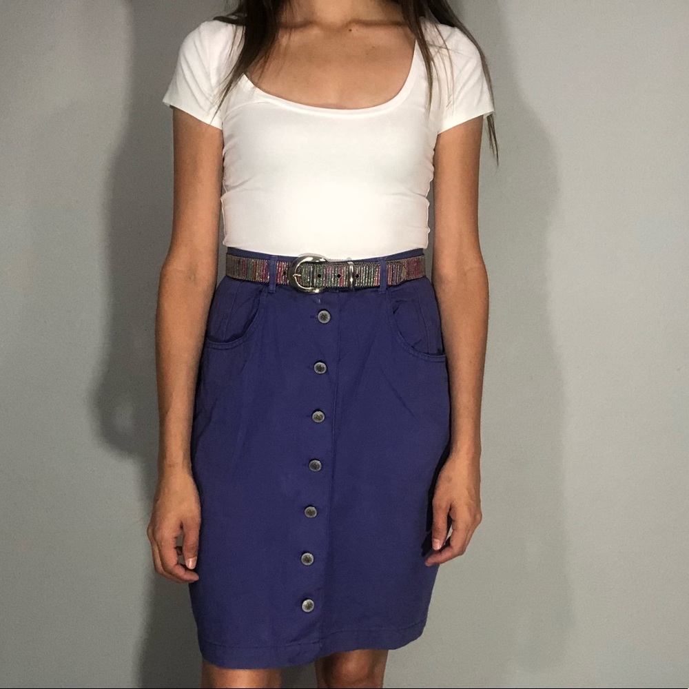 ‼️❗️SOLD❗️‼️80s/90s purple Gitano skirt